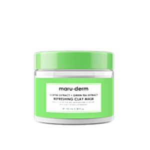 Maruderm Kil Maskesi | Kahve Özü + Yeşil Çay Özü Tazeleyici Kil Maskesi 100 mL | Tüm Cilt Tipleri