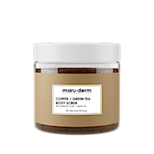 Maruderm Body Scrub | Kahve + Yeşil Çay Özlü Vücut Peelingi | BHA + Jojoba Yağı 250 mL