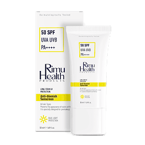 Rimu Health Lekeli Ciltler İçin 50 SPF Güneş Kremi 50mL