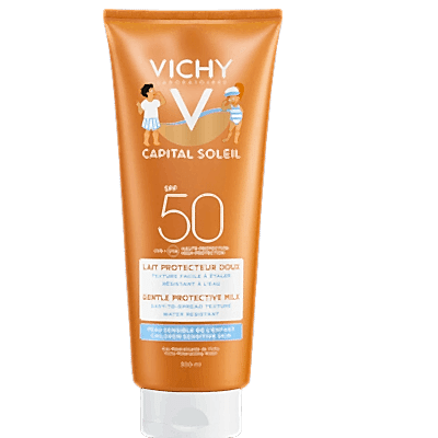 Vichy CAPITAL SOLEIL Gentle Protective Milk For Kids - Çocukların hassas cildi için yüksek korumalı yüz ve vücut sütü SPF 50