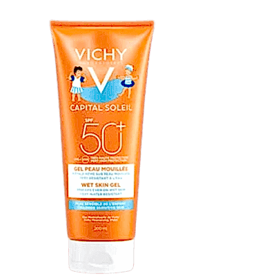 Vichy CAPITAL SOLEIL Wet Skin Gel - Çocuklar için çok yüksek korumalı yüz ve vücut sütü SPF 50+