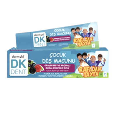 Dermokil DKDENT Rafadan Tayfa Orman Meyve Aromalı Florürsüz Çocuk Diş Macunu 50 ml