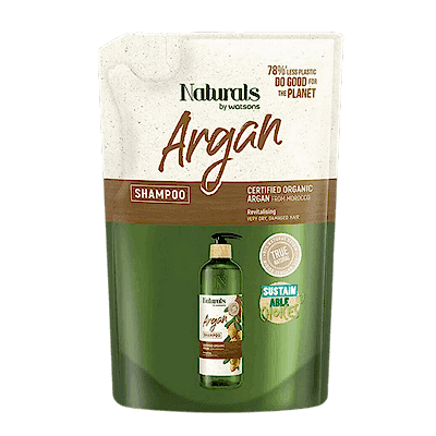 Naturals By Watsons Argan Şampuan Refill 450 mL