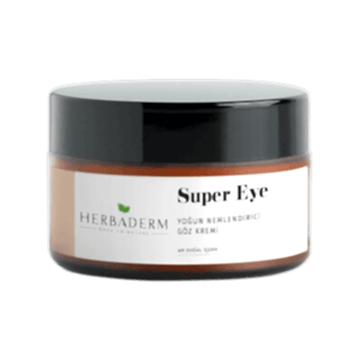 Herbaderm Super Eye Koyu Halka Ve Kırışıklık Karşıtı Kolajen + C Vitamini Nemlendirici Göz Çevresi Kremi