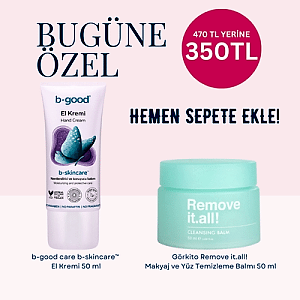 Ecomercek Kutusu Görkito Remove it.all! Temizleme Balmı Cleansing Balm 50 mL + b-good care b-skincare™ Onarıcı Bakım Kremi 50 ml
