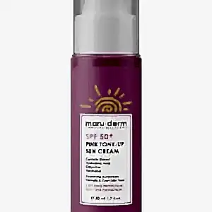 Maruderm Güneş Kremi | SPF 50+ Pembe Ton Eşitleyici (Pink Tone-Up) Güneş Kremi 50 mL| Yeni Nesil Kore Filtreli
